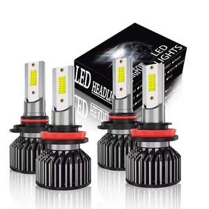 9005+H11 LED Headlight Super Bright Bulbs Kit White Combo 330000LM High/Low Beam - Picture 1 of 13
