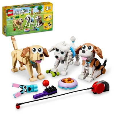 LEGO Creator 3 en 1 Adorables Perros Juguetes de Construcción - Juguetes de Juego de Simulación para Niñas... Foto 1 de 4