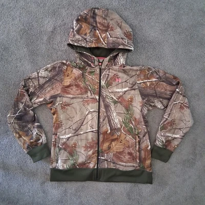 Under Armour RealTree Camouflage Fleece Lined Full Zip Hooded Jacket - Womens XL - Image 1 of 4