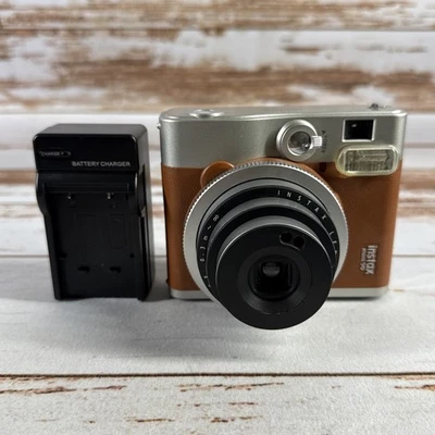 FUJI Instax Mini 90 Neo Classic Camera Film Brown Works Great No Battery Cover - Image 1 of 4