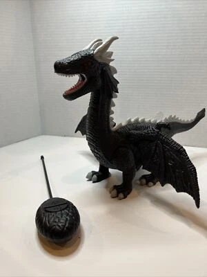 Remote Control Mist Spraying Walking Wings Flap Lights Up Roar Sound Dragon - Image 1 of 4
