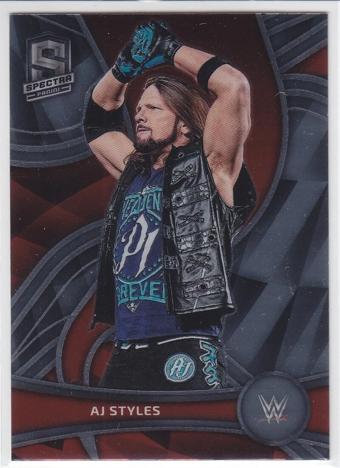 AJ STYLES  ( Spectra Chrome ) ( Card #379 ) 2022 WWE Panini Chronicles - Image 1 of 1