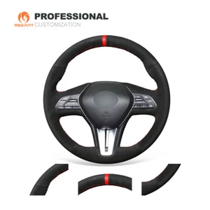 Cubierta de volante personalizada de gamuza Mewant para Infiniti Q50 QX50 2018 Q60 2019 - Imagen 1 de 10