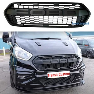 Grill For 2018-2023 Ford Transit Custom Grille Raptor Style Upgrade Mesh Black - Picture 1 of 12