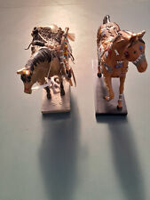 The Trail Of Painted Ponies WEI TOU (2007)  & MEDICINE HORSE (2004) Figurines