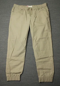 Levi's Jogger Pants Boys M + Husky Mens 32x26 Khaki Beige Pockets Drawstring $52 - Picture 1 of 15
