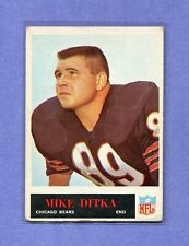 MIKE DITKA CHICAGO BEARS 1965 PHILADELPHIA FOOTBALL CARD #19 NFL HALL OF FAMER