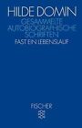 Gesammelte autobiographische Schriften: Fast ei... | Book | condition acceptable