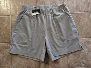 NWOT Just Fashion Now sz L Shorts gray elastic waist pull on women 2926 - Picture 1 of 3