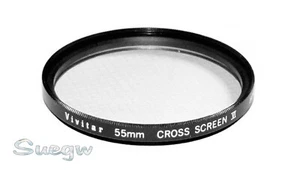 55mm Vivitar Cross Screen VI (6 Point) Lens Filter - Picture 1 of 2