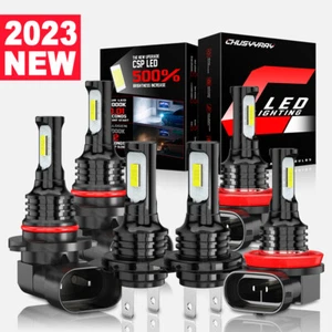 For Subaru Outback 2010-2014 6x LED Headlight Fog Light Bulbs Combo Kit 6000K - Afbeelding 1 van 14