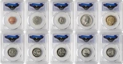 2017-S 10 coin 225th Enhanced Unc set PCGS SP69 FDI Washington DC - Image 1 of 2