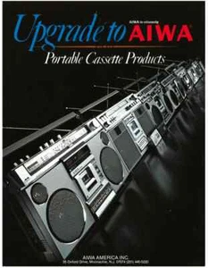 AIWA - BOOMBOX and PORTABLE - BROCHURE CATALOGUE CATALOGO KATALOG - 1980 English - Foto 1 di 1