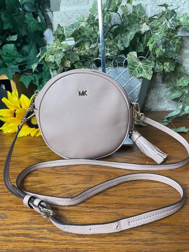 BORSA IN PELLE DA MENSA MEDIA MICHAEL KORS MERCER BORSA A MANO TRACOLLA CERCHIO ROTONDO