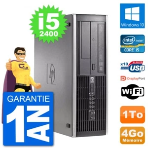 PC HP Compaq 6200 Pro SFF Intel i5-2400 RAM 4Go Disque Dur 1To Windows 10 Wifi - Photo 1/3