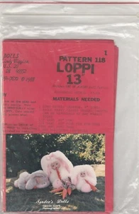 Loppi 13" Doll Pattern #118 by Syndee's Clark~ 1988 - Picture 1 of 2
