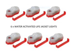  Lifejacket Emergency light Water-activation automatically SOLAS Approved x 6 - Picture 1 of 2