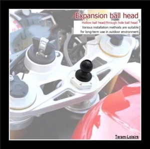 Support Boule Fixation sur Té de Fourche Moto Sportive pour Téléphone GPS NEUF - Photo 1 sur 4