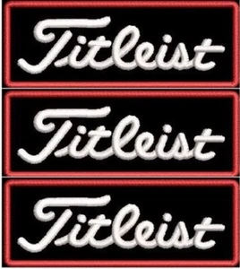 Set of 3 Golf Patch Embroidered Iron-on 3” x 1" - Picture 1 of 1