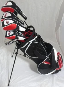 2025 Mens Complete Golf Club Set Driver, 3, 5, Woods, Hybrid, Irons SW Bag Stiff - Picture 1 of 9