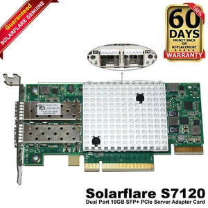 Dell Solarflare S7120 2x10GbE SFP+ PCIe 3.0 x8 Network Interface Card NIC 4C7RT - Picture 1 of 6