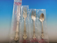 English Gadroon by Gorham Sterling Silver Flatware Set Service 24 pcs Dinner New