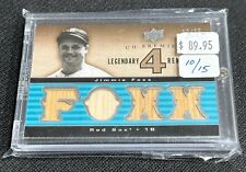 2008 Upper Deck Premier Jimmie Fox Quad GAME USED Patch Relic 10/15 MLB