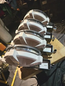 FOUR Roland pd-80 DUAL trigger 8" white with black mass pads - Picture 1 of 6