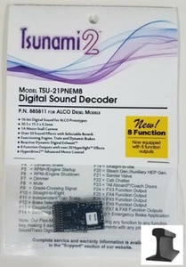 Soundtraxx 885811 Tsunami 2 TSU-21PNEM8 21 Pin Sound Decoder ALCO ~ 8 Function - Picture 1 of 1