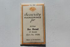 NOS Newall Security #902 Watch Mainspring for South Bend 16 Size  Co's #17528