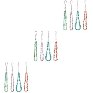 4 szt. Telefon Pasek na nadgarstek Koralikowy Smycz Telefon Charm Strap Koralik Telefon Charm - Zdjęcie 1 z 12