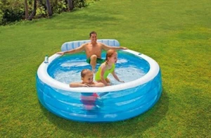 INTEX family Pool With Bench FREE Priority Shipping 🇵🇷 Included - Picture 1 of 2