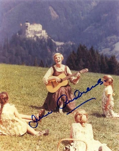 Signed 'Julie Andrews' 8X10 Color RP Photo w/coa   Free Shipping  - Picture 1 of 1