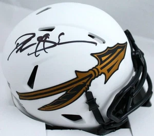 Von Deion Sanders signierter FSU Lunar Speed Minihelm - Beckett W Hologramm * schwarz - Bild 1 von 3