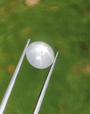 Natural Star Sapphire Gemstone 9.4 mm 6 Ray 100% Genuine Loose Stone 2.35 crt - Image 1 of 4