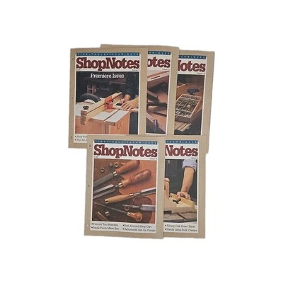 Lot of 5 Vtg Shop Notes Tips Tools Techniques 1992 Issues 1 2 3 5 6 Woodworking - Image 1 of 4