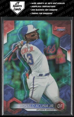 2023 Bowmans Best Ronald Acuña Jr. 18 Aqua Lava Refractor /199 | Atlanta Braves - Image 1 of 2