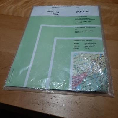 Canada Imperial Map 42 X 28 Inches Rand McNally - Image 1 of 2