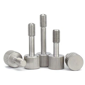 M3 M4 M5 M6 A2 Stainless Steel Thumb Screw Knurled Flat Head With Waisted Shank - Picture 1 of 5