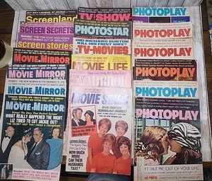 Lotto 19 riviste vintage anni 70 stelle del cinema schermo storie fotoplay dramma televisivo - Foto 1 di 16