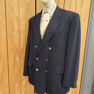 Blazer DAKS LONDON Para Hombre LANA PURA AZUL MARINO DEPORTES Chaqueta de Campo 46' - Imagen 1 de 13