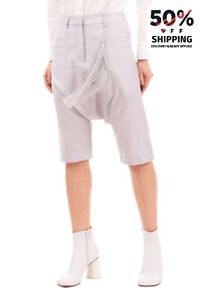 RRP €750 ADAM LIPPES Wool Shorts Size US 0 / XS Tassel Drop Crotch Made in USA
