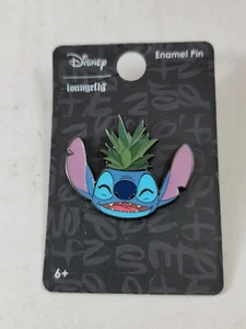 Disney Loungefly Lilo & Stitch As A Planter Silver Tone Metal Enamel Pin.. New  - Picture 1 of 5