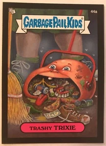 Garbage Pail Kids 2013 Minis #44a Trashy TRIXIE NEGRO como nuevo - Imagen 1 de 1