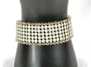 Vintage Design-Armband - Einar Modahl - weiße Emaille - 925er Sterling Silber - Bild 1 von 10
