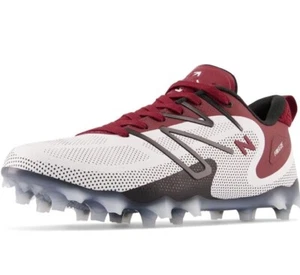 New Balance Men's Freeze LX V4 Low Lacrosse Cleats Freezla4 White Red Size 12.5 - Picture 1 of 10