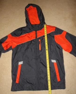 Abrigo Minus Zero cálido pesado resistente a la intemperie con capucha invierno cremallera niños XL naranja/gris Foto 1 de 4