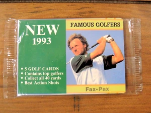 1993 U.K. FAX-PAX Famous Golfers Factory Sealed 5-Card Pack PGA Golf - Bild 1 von 1
