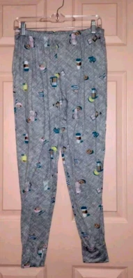 Pantalones de noche gris medio de poliéster sin marca Foto 1 de 3