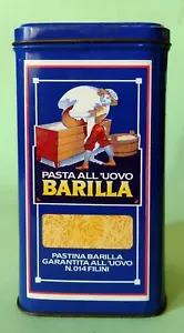 Scatola latta Barilla Pasta Uovo lattina drogheria Collezione Vintage - Foto 1 di 8